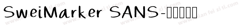 SweiMarker SANS字体转换